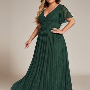 Ever Pretty Forest Green Maxi Dress NWOT